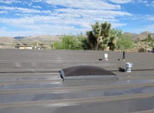 Custom dome see thru exterior skylight solar shade.